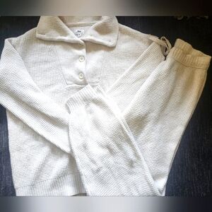 Aerie Cream Cowl Neck Sweater